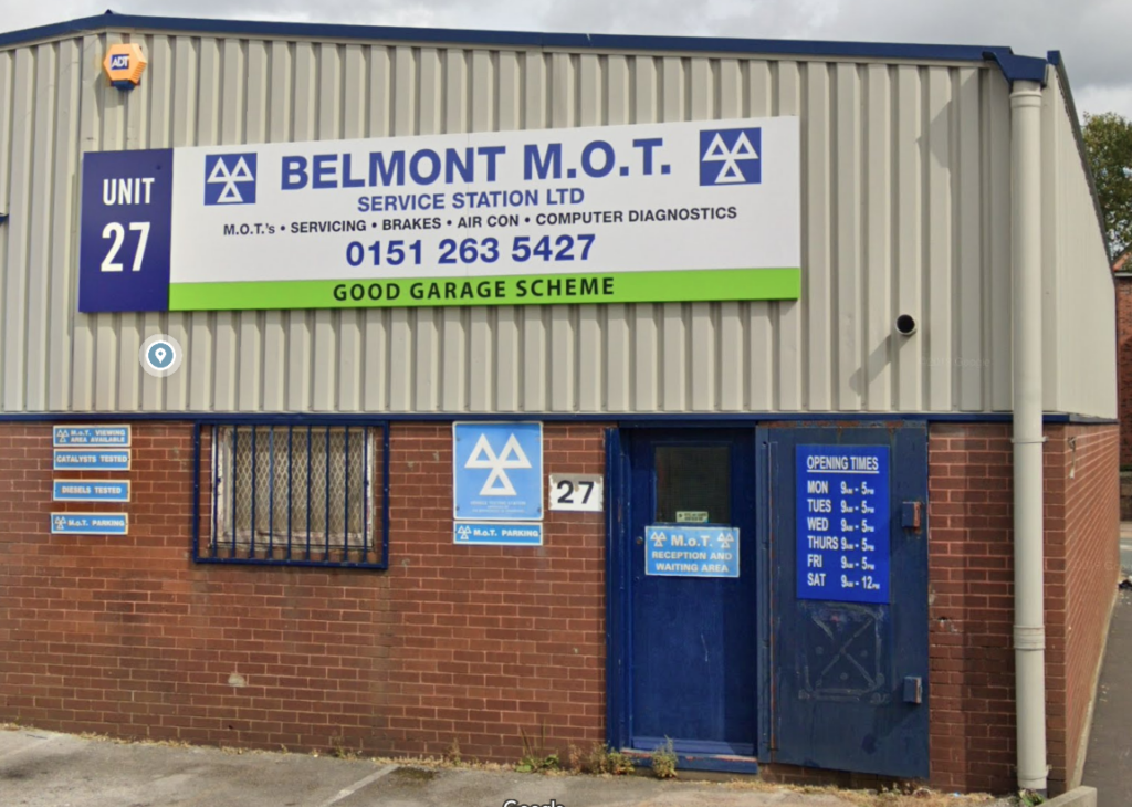 Belmont MOT garage, Liverpool